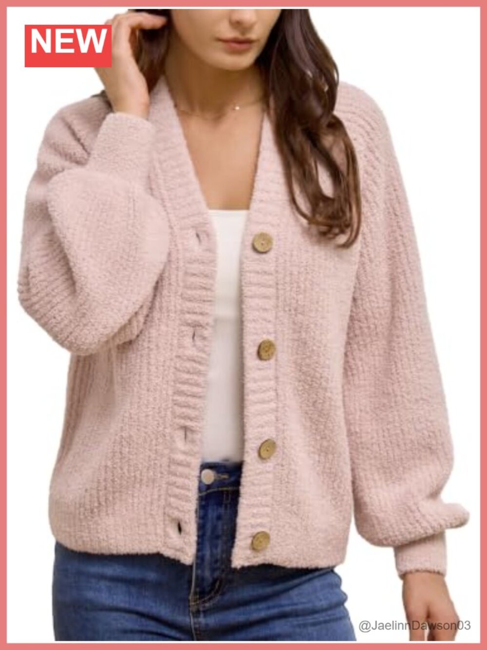 Open Front Button Down Cardigan Sweater for Women Casual Fall Winter Outerwear
